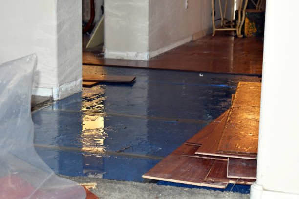 Professional Water Damage Restoration technician working in East Canton, OH